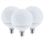 Lampadina led globo e27 15watt resa 88watt risparmio energetico 2700k pezzi 3