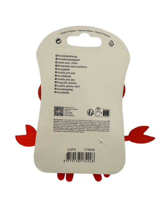 GIOCATTOLO PER CANI A FORMA DI GRANCHIO 18x11 cm