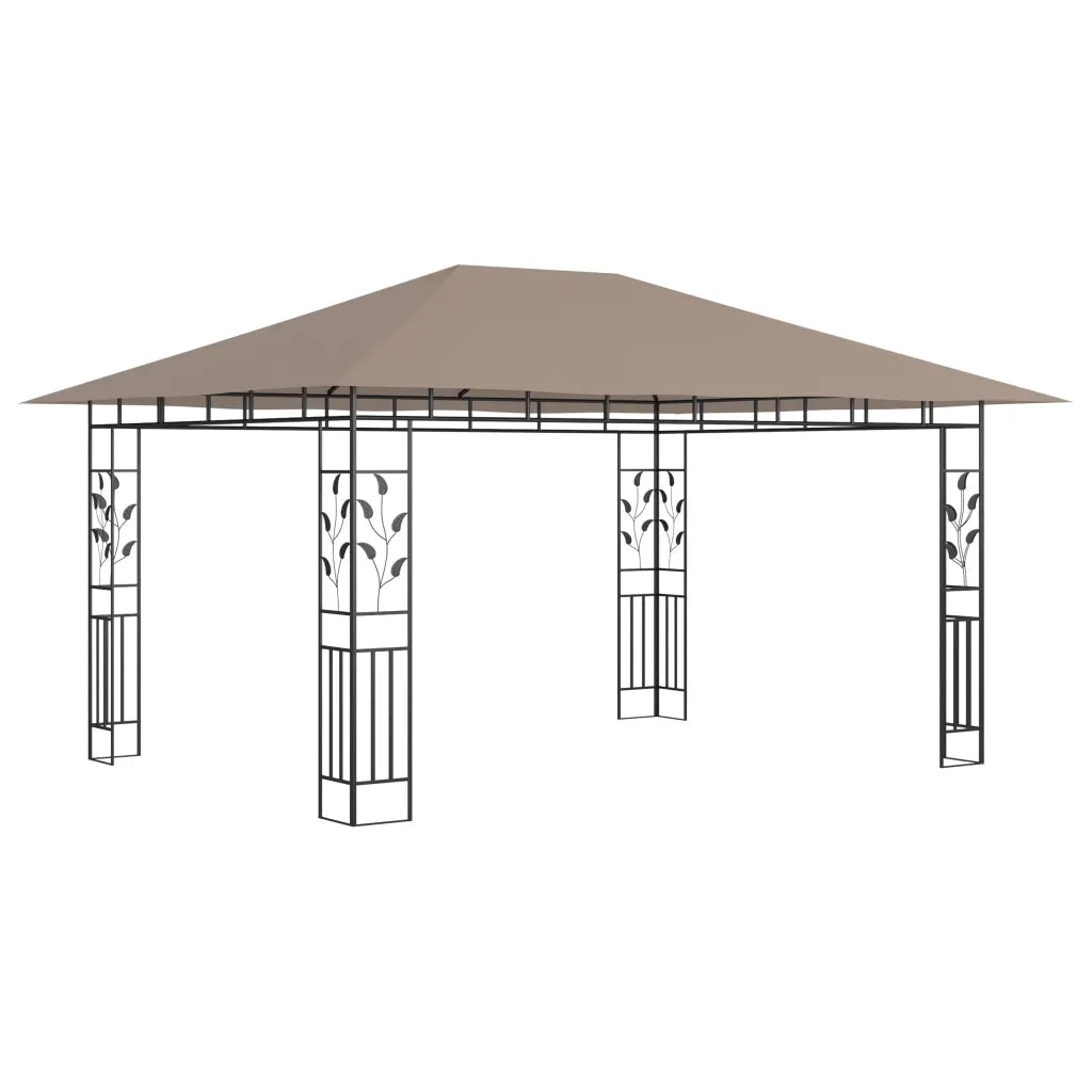 Gazebo con Zanzariera 4x3x2,73 m Talpa 180 g/mÂ² cod mxl 63968