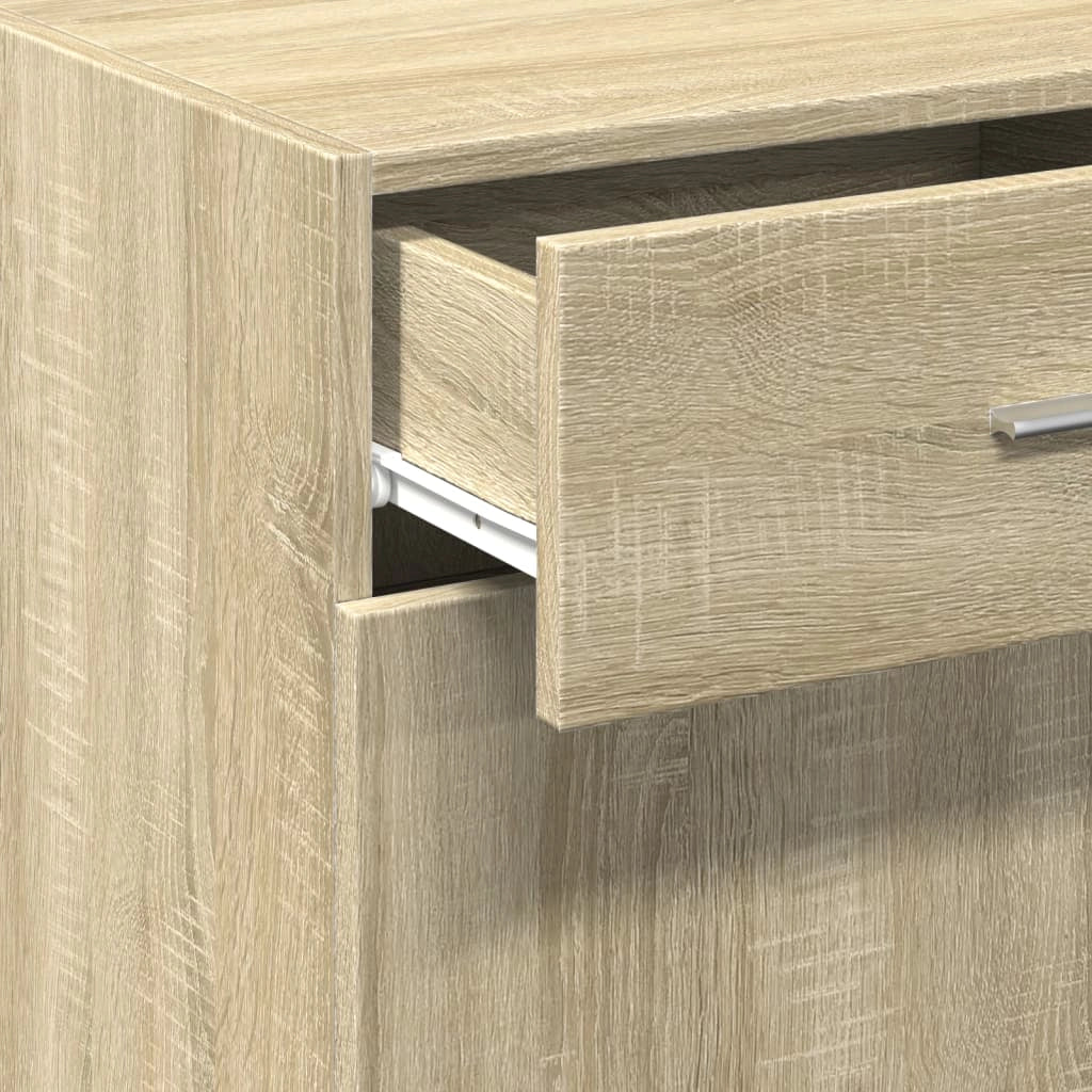 Credenza cassettiera mobile contenitore organizer cucina soggiorno salotto sonoma 45 x 425 x 93 cm legno ingegnerizzato marrone 02_0031574