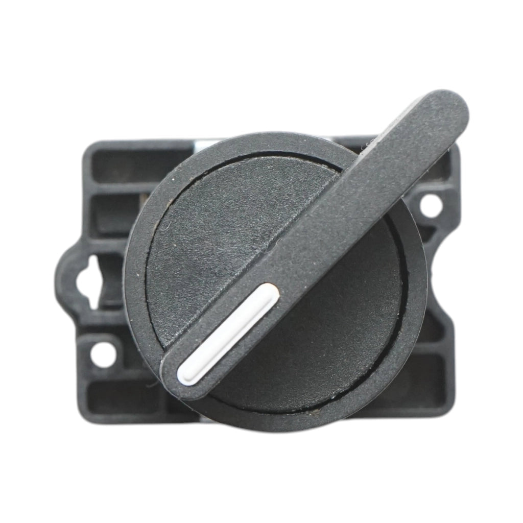 Selettore a 2 posizioni nero con blocco 1NO, 400V/10A, LAY5-EJ25 Breckner Germany