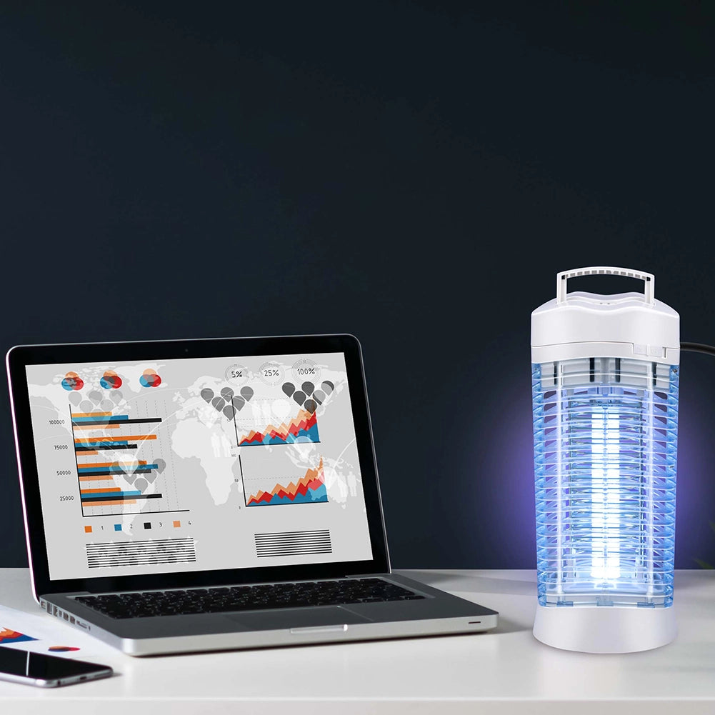 Zanzariera Elettrica 12W Potenza Lampada Prendimosche Insetti Esterno Interno
