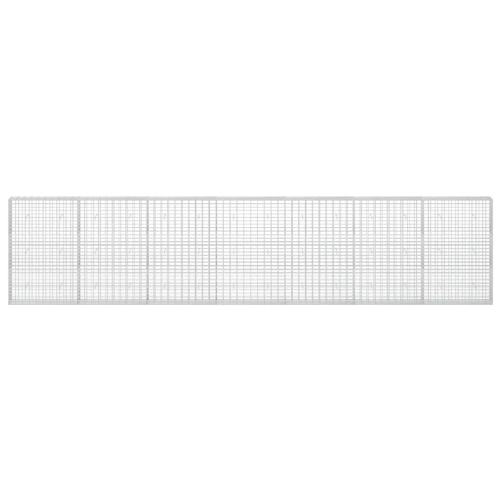 Gabione con Filo da 5 mm e Rete da 5x10 cm 700x30x150 cm 3464672