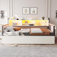 Divano letto ferro 90x200cm?- Xylo - LED scrivania bianco