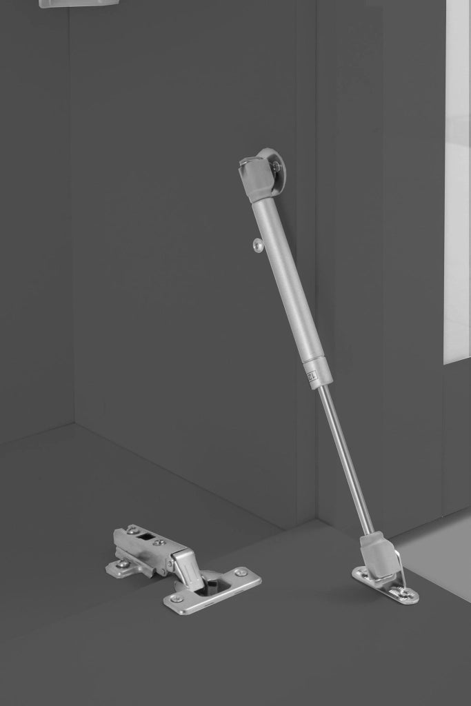 Parete Attrezzata Soggiorno 340x30x180 cm Maruska n°6 Grigio Antracite Opaco