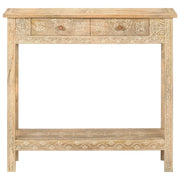 Tavolo Consolle 80x35x74 cm in Legno Massello di Mango 320379