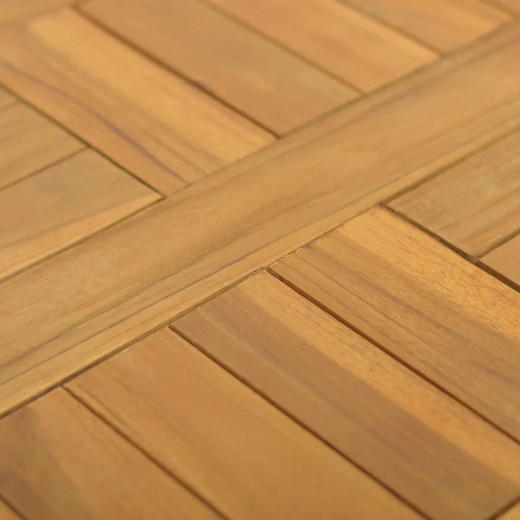 Piano Tavolo Quadrato 40x40x2,5 cm in Legno Massello di Teak 316155