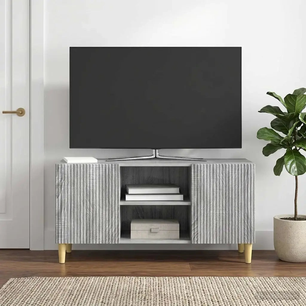 Mobile TV Grigio Sonoma 102 x 34,5 x 50 cm Legno ingegnerizzato 894701