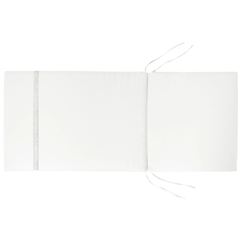 Set di 2 Cuscini in Tessuto bianco sporco Cuscino per schienale in poliestere beige chiaro Design moderno Cuscino per esterni