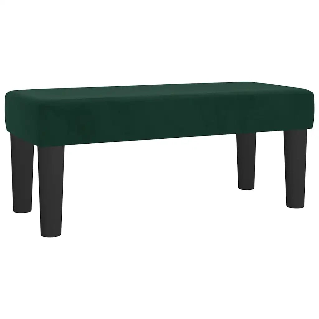 Giroletto a Molle con Materasso Verde Scuro 80x200 cm Velluto