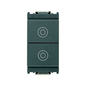 16121 due Pulsanti Indipendenti 1P No 10A Grigio Idea