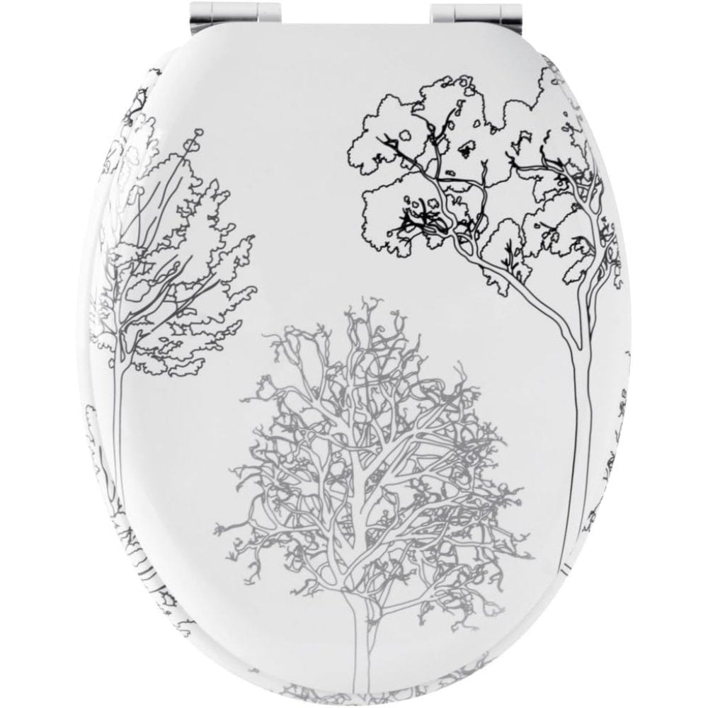 Gelco design 705956 trees - sedile wc con coperchio, a chiusura