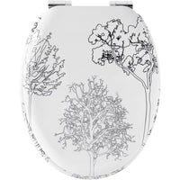 Gelco design 705956 trees - sedile wc con coperchio, a chiusura