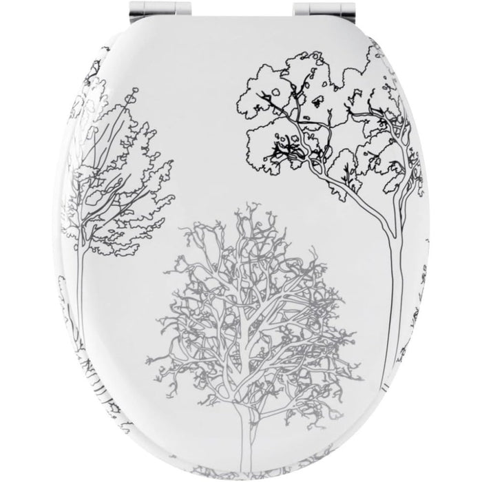 Gelco design 705956 trees - sedile wc con coperchio, a chiusura