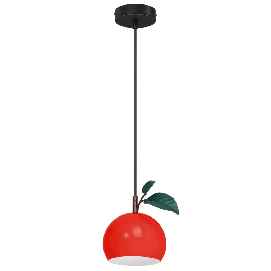 Lampada a sospensione Apple rossa metallo E27 Ø17 Luminex