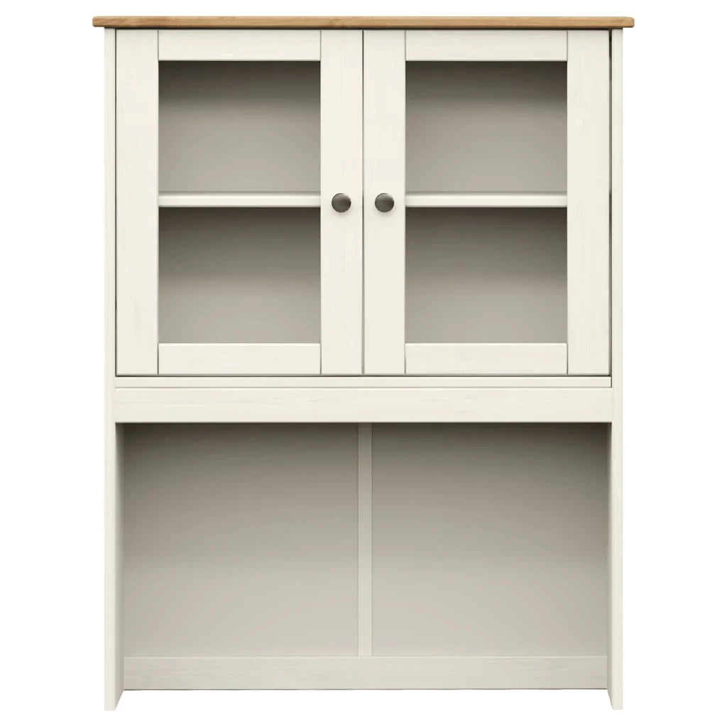 Buffet credenza cassettiera armadio mobile contenitore organizer cucina soggiorno salotto alto 78 x 40 x 175 cm legno massello di pino bianco 02_0035661