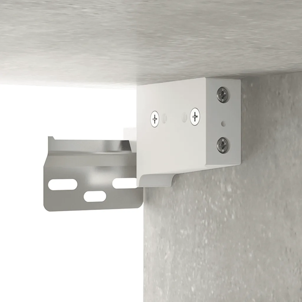 Mobile a Parete Grigio Cemento 80x36,5x35 cm Legno Multistrato 812937