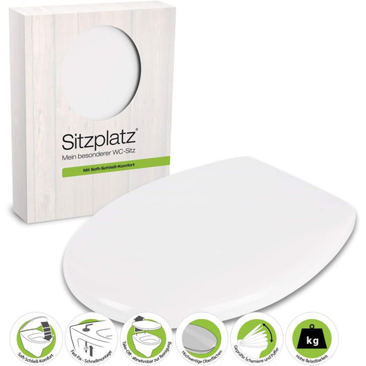 Sitzplatz 40617 8, sedile copri-wc bianco