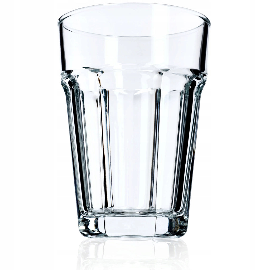 Bicchiere KADAX per bevande, succhi, acqua, bicchiere letterario, alto, 370 ml