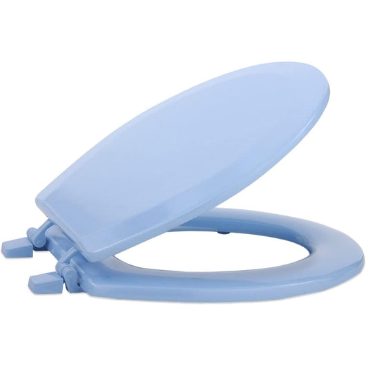 Achim home decor - sedile wc in legno, colore blu chiaro, 47 cm,