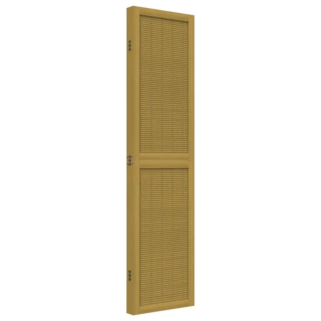 Divisorio Ambienti 4 Pannelli Marrone Legno Massello Paulownia 358817