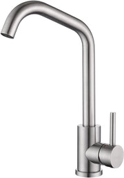 Kraan da alta pressione per cucina in acciaio inossidabile lavorato a martello, cucina con uscita rotativa 360°, rubinetto per lavastoviglie con miscelatore unico per acqua calda e fredda, aeratore rimovibile, maniglione
