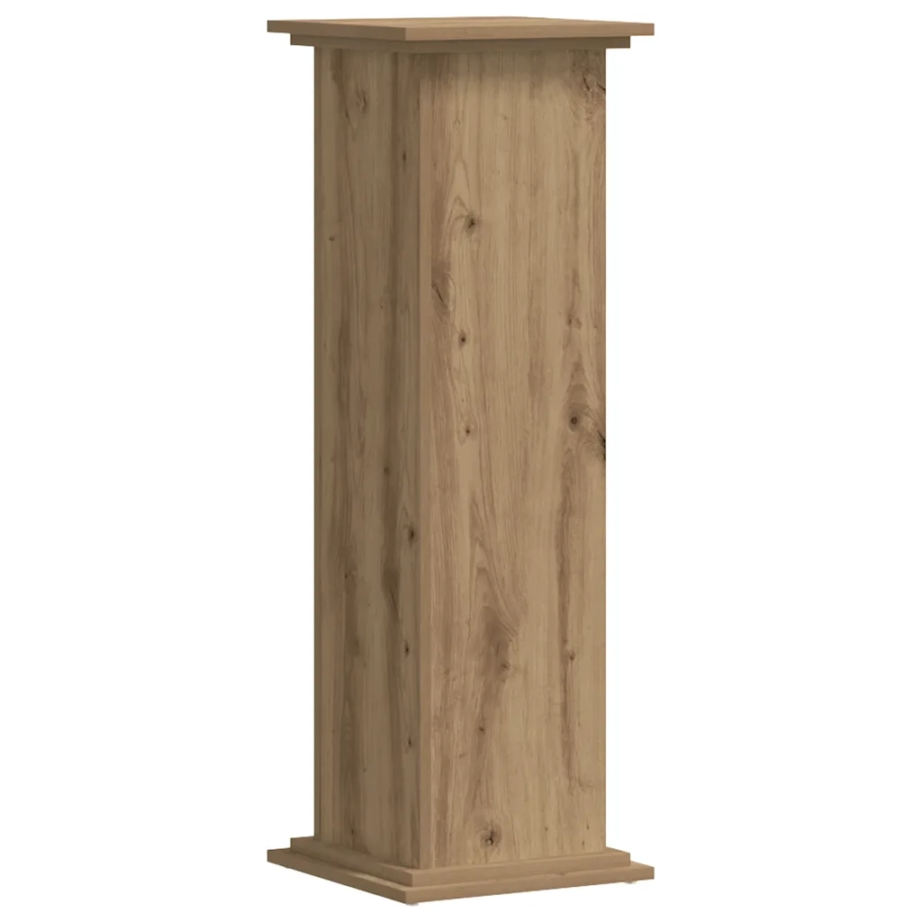 Supporto per Piante Rovere Artigianale 33x33x100 cm Truciolato