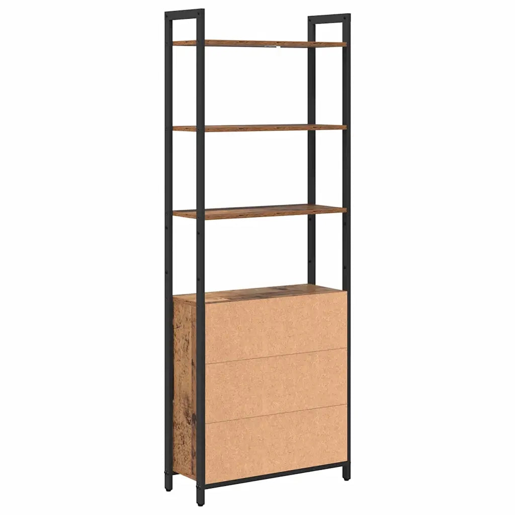 Armadio per Libri Legno vecchio 60 x 24 x 161 cm 883860