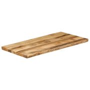 vidaXL Piano Tavolo Bordi Vivi 120x60x3,8 cm Legno di Mango Grezzo