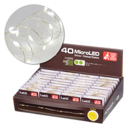 Catena microLED 4m bianco fissa CR2032 freddo
