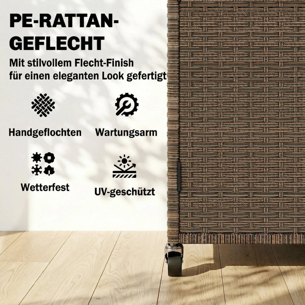 Carrello da cucina Rattan ¨C zephmum ¨C Legno di Eucalipto FSC 95x54x84 cm