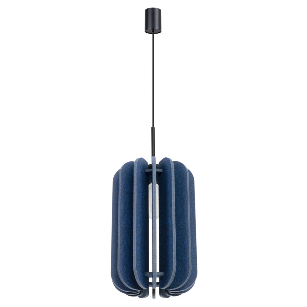 Lampada a sospensione moderna MULA 27 cm Paralume in feltro Telaio nero Auto-assemblaggio