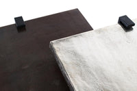 Set di 2 tavolini in alluminio e metallo