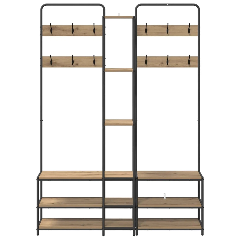 Appendiabiti con panca per scarpe Rovere Artigianale 8012049