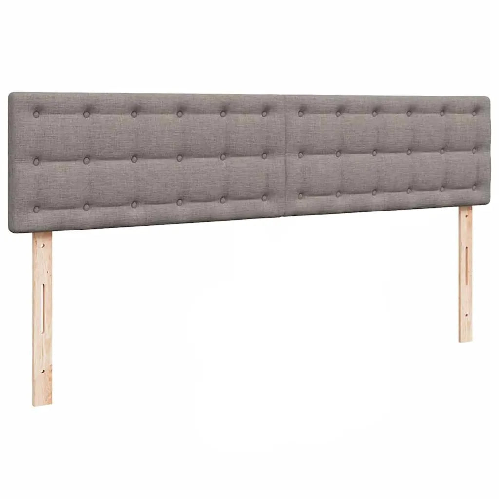 Struttura Letto Pouf con Materasso Tortora 180x200cm in Tessuto 3311647
