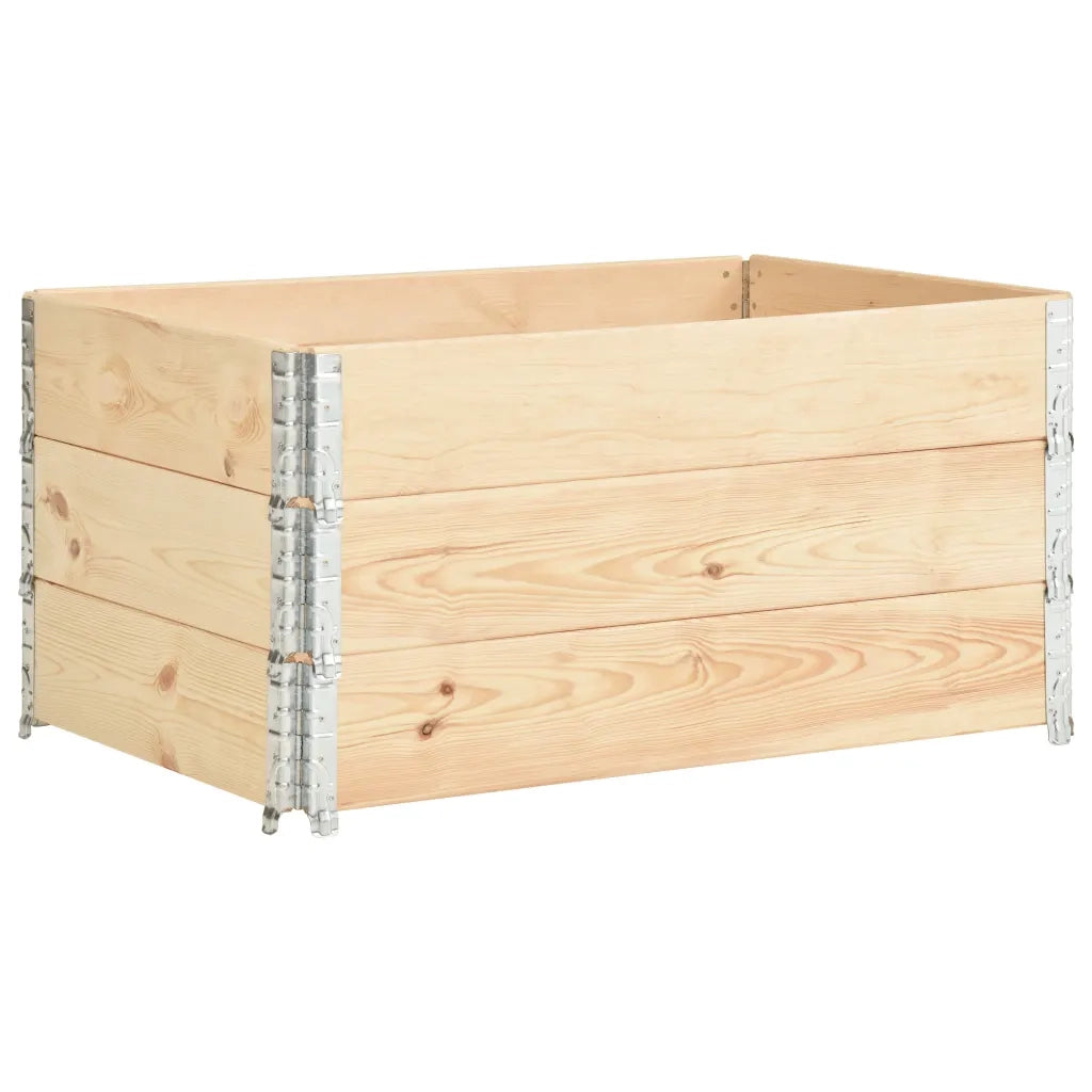 Fioriere Rialzate 3 pz 80x120 cm in Legno Massello di Pino cod mxl 65163