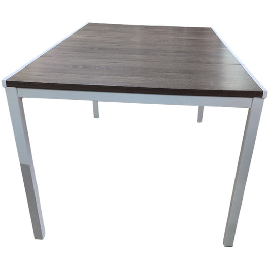 TAVOLO IN METALLO E RESINA EFFETTO LEGNO 160X95XH75 CM