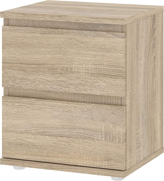 COMODINO 2 CASSETTI 40X34X48H CM NOVA 71092/AKAK