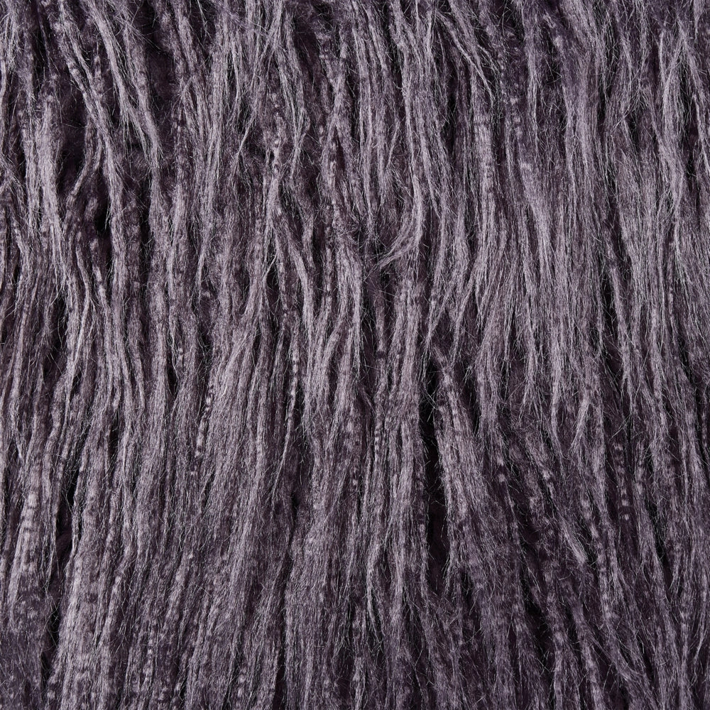 Set di 2 cuscini da lancio in ecopelliccia grigio scuro 45 x 45 cm Morbidi e soffici cuscini sparsi