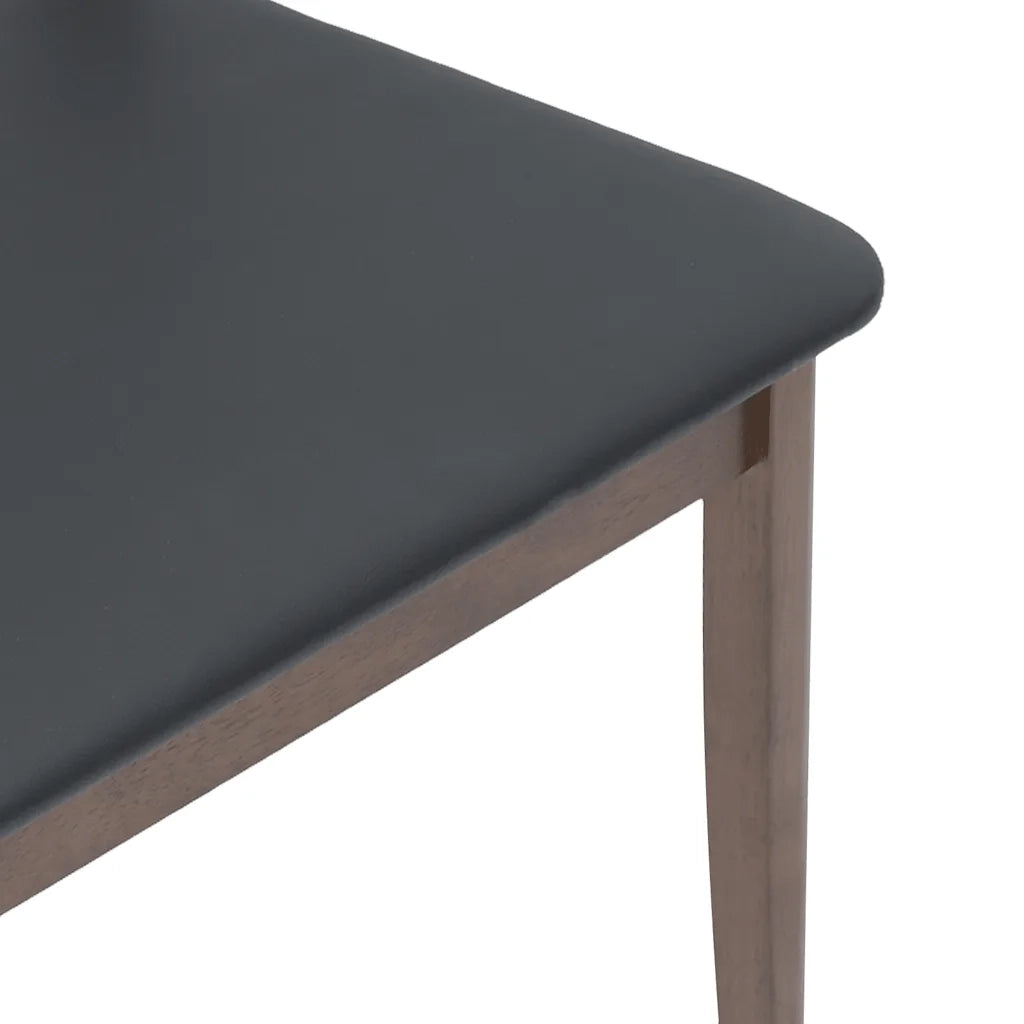 Sedie da Pranzo con Cuscini 2pz Marrone Legno Massello di Hevea 4102516