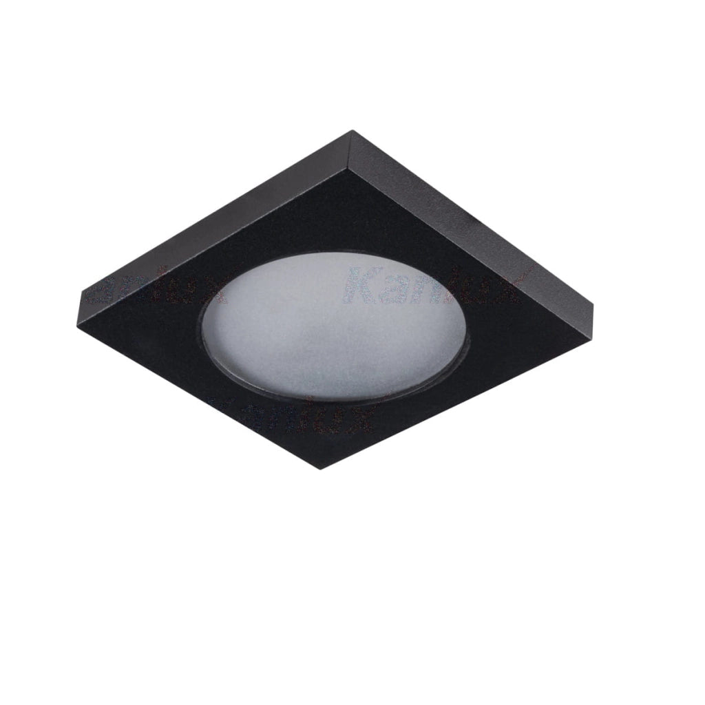 Plafoniera Kanlux FLINI 33120 nera quadrata IP44 GU10