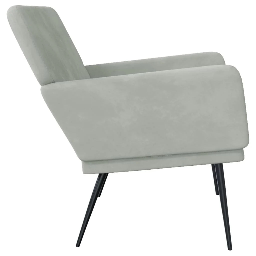 Panca/panca 108 x 79 x 79 cm velluto grigio chiaro 02_0010498