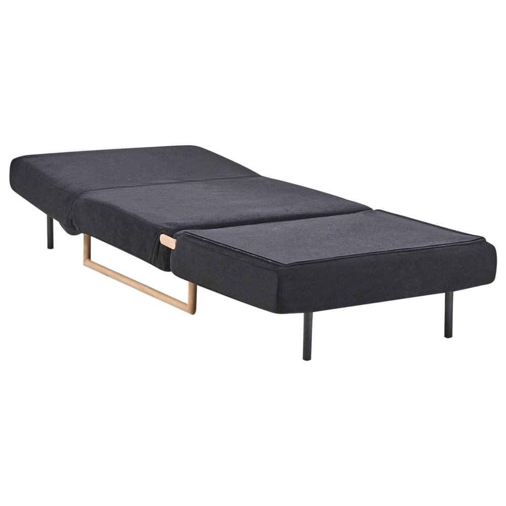 Divano letto singolo Boucle S per 1 persona Pieghevole bouclè bianco sporco pieghevole camera ospiti