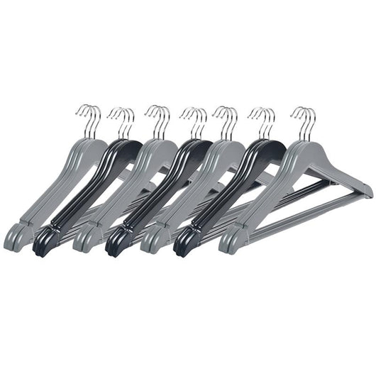 MA MAISON SET 21 GRUCCE IN LEGNO CLASSICO STRUTTURA ANTISCIVOLO STAMPELLE PER ARMADIO IN COLORI ASSORTITI