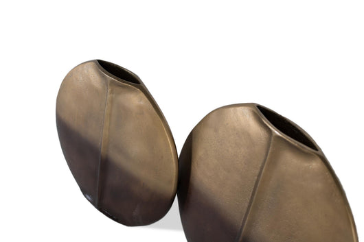 Set di 2 vasi in alluminio