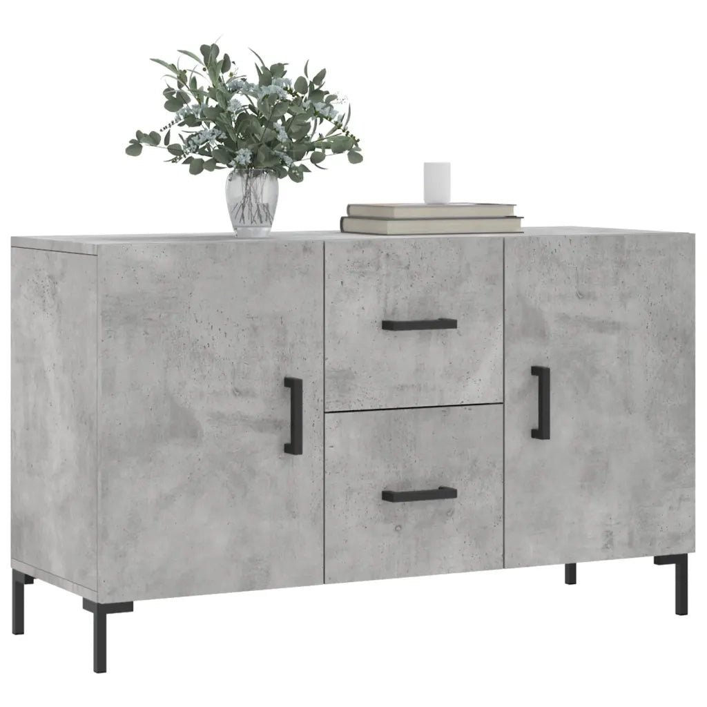 Credenza Grigio Cemento 100x36x60 cm in Legno Multistratocod mxl 127986