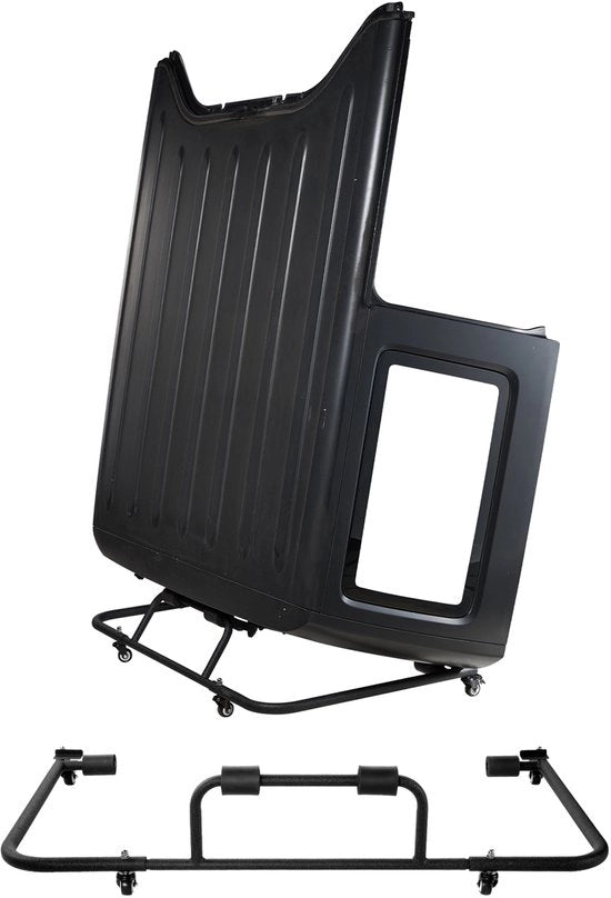 Hardtop Opbergwagen, Struttura di Supporto per Autoportabagagli, con Gabbie Regolabili e Pelle morbida, Risoluzione di Opacità con Pulizia a Polvere, Compatibile con Jeep Wrangler