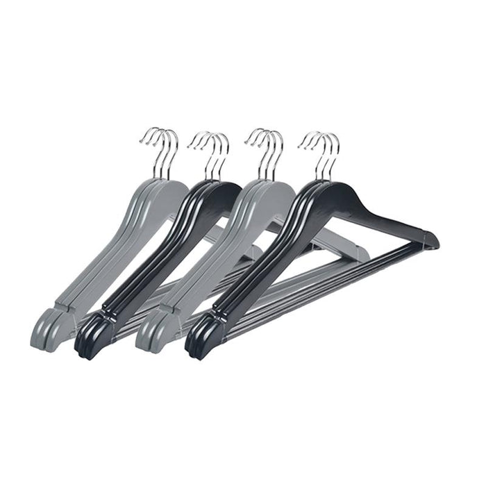 MA MAISON SET 12 GRUCCE IN LEGNO CLASSICO STRUTTURA ANTISCIVOLO STAMPELLE PER ARMADIO IN COLORI ASSORTITI