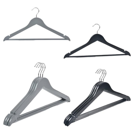 MA MAISON SET 12 GRUCCE IN LEGNO CLASSICO STRUTTURA ANTISCIVOLO STAMPELLE PER ARMADIO IN COLORI ASSORTITI