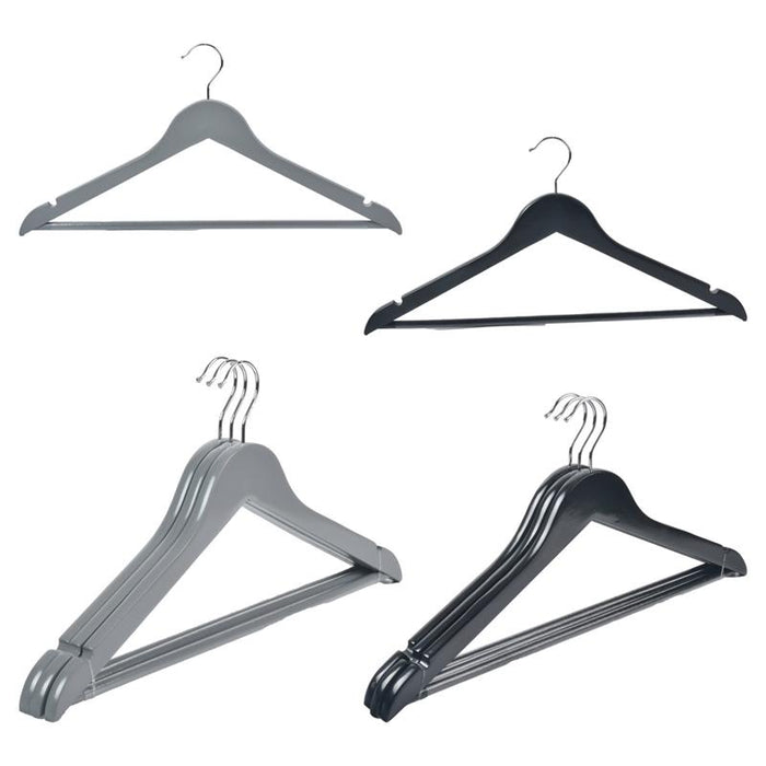 MA MAISON SET 12 GRUCCE IN LEGNO CLASSICO STRUTTURA ANTISCIVOLO STAMPELLE PER ARMADIO IN COLORI ASSORTITI